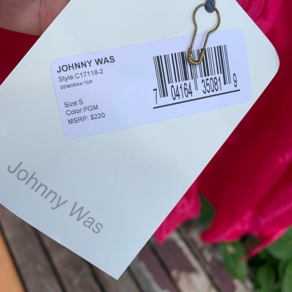 SOLD on the bay Johnny Was Pomegranate Top - Picture 4 of 4